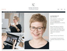 Tablet Screenshot of nina-eckes.de